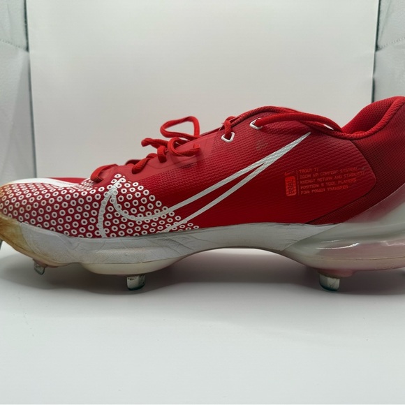 Nike Force Zoom Trout 7 Elite Baseball Cleats Red White Metal Spikes Men’s Sz 13 - Picture 4 of 15